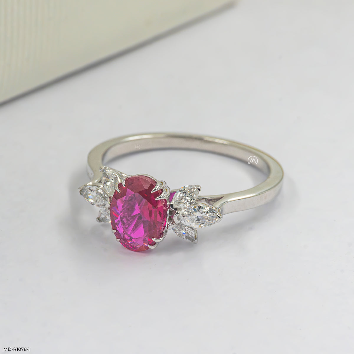 Floral Gemstone Cluster Ring