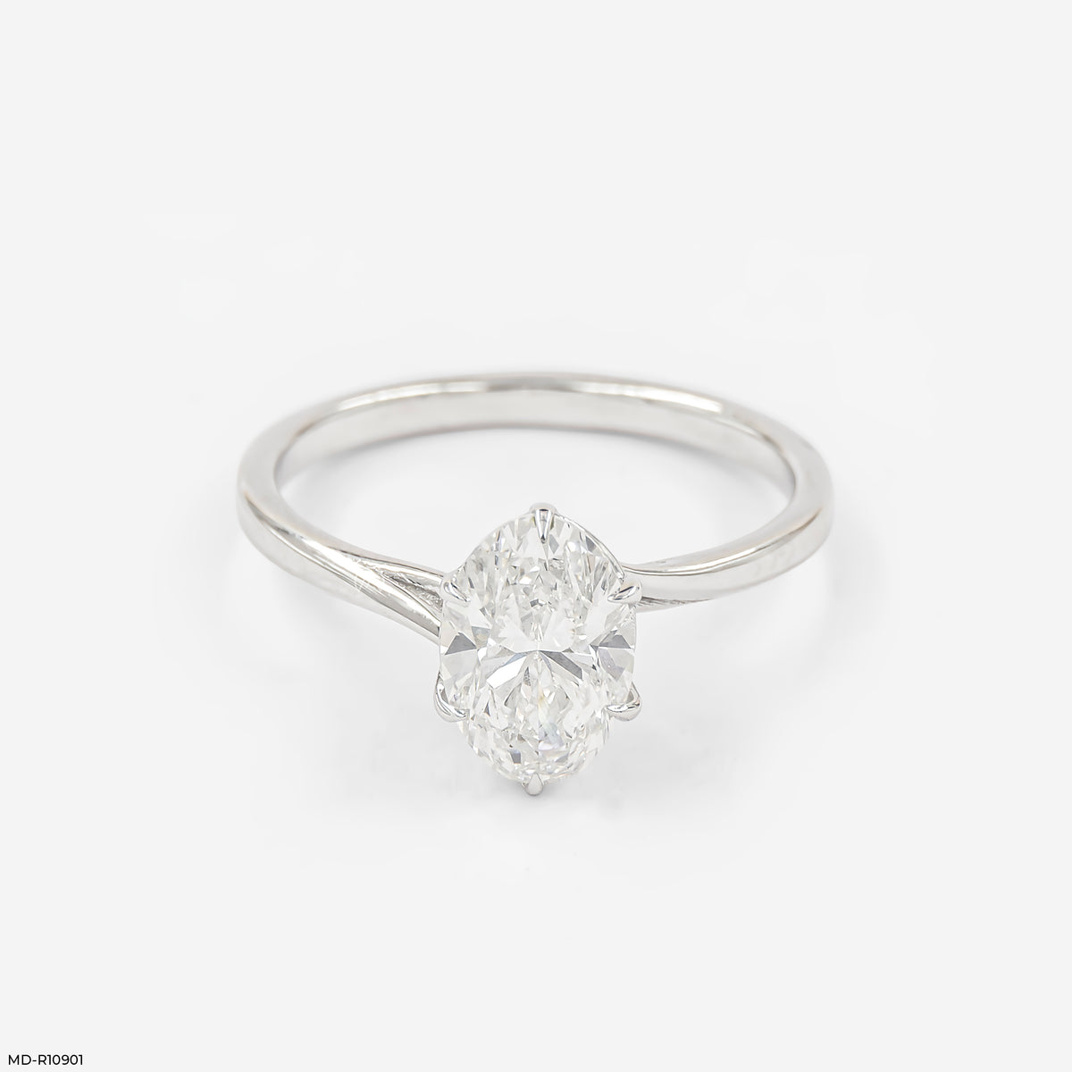 1 Carat Oval Solitaire Elysian Ring