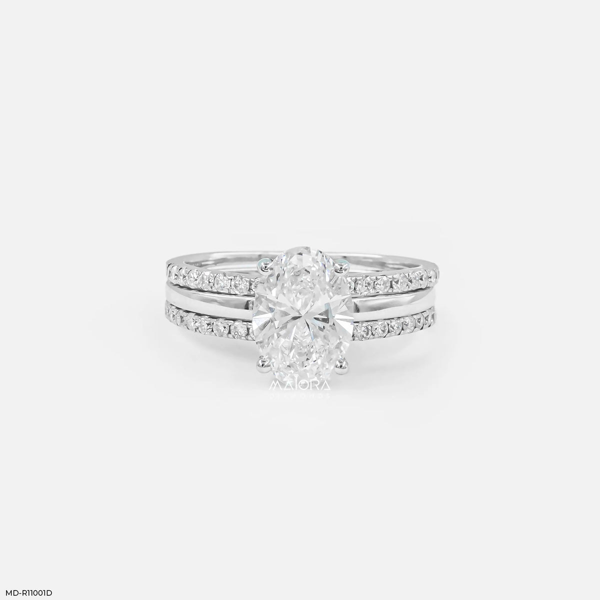 Meridian Oval Solitaire Diamond Ring