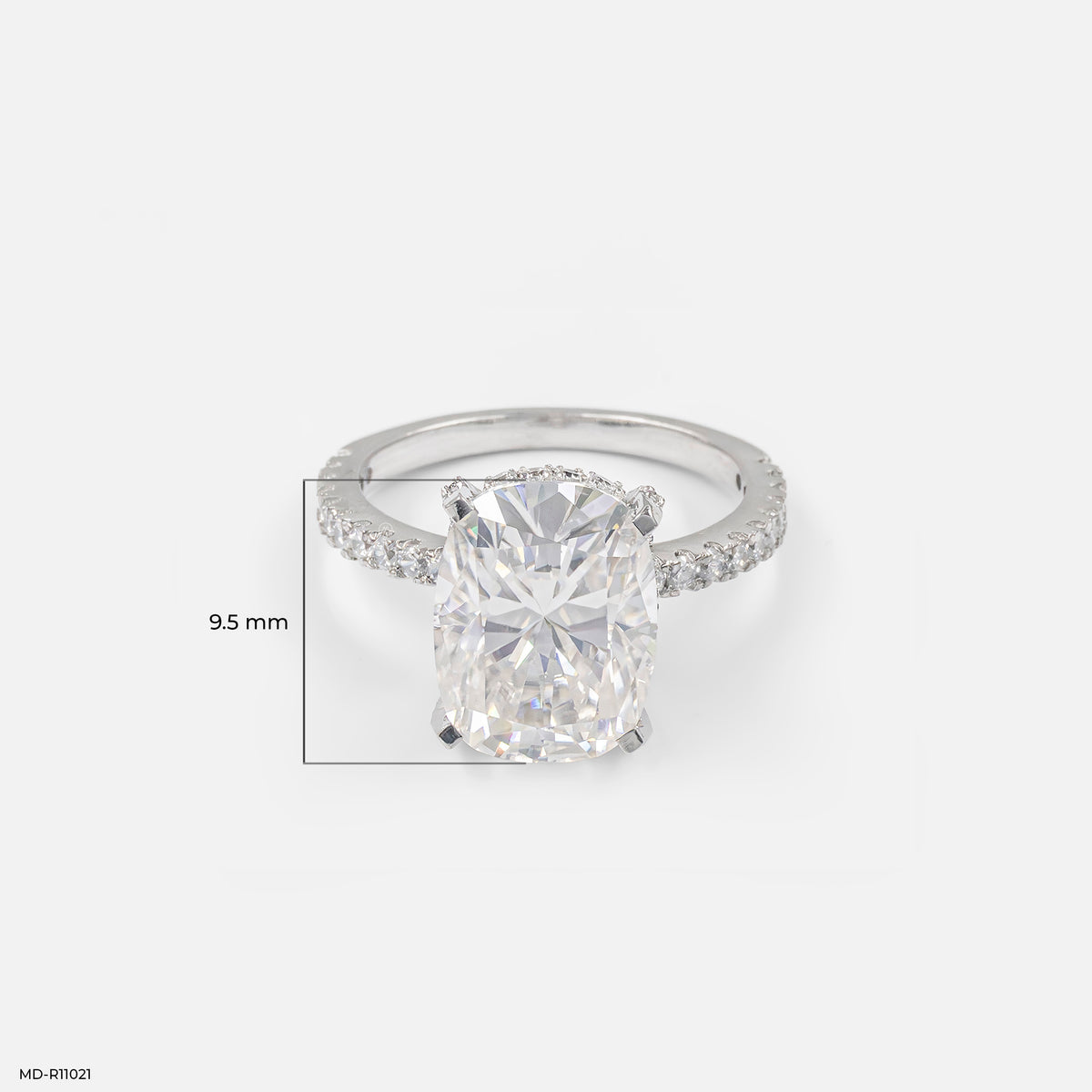 Hidden Halo Oval Solitaire Rings