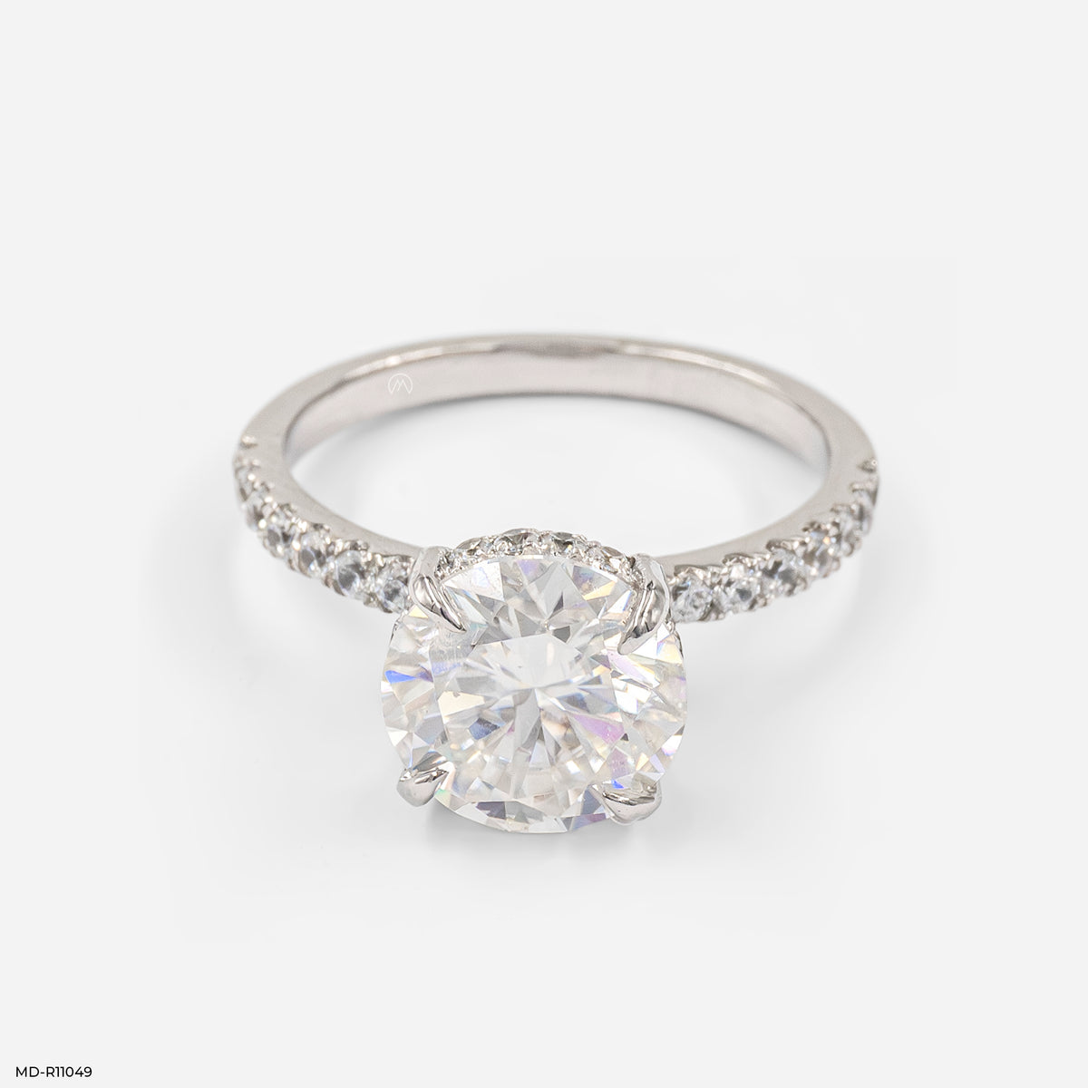 The Solitaire Pave Ring