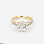 Dual Stream Pear Ring