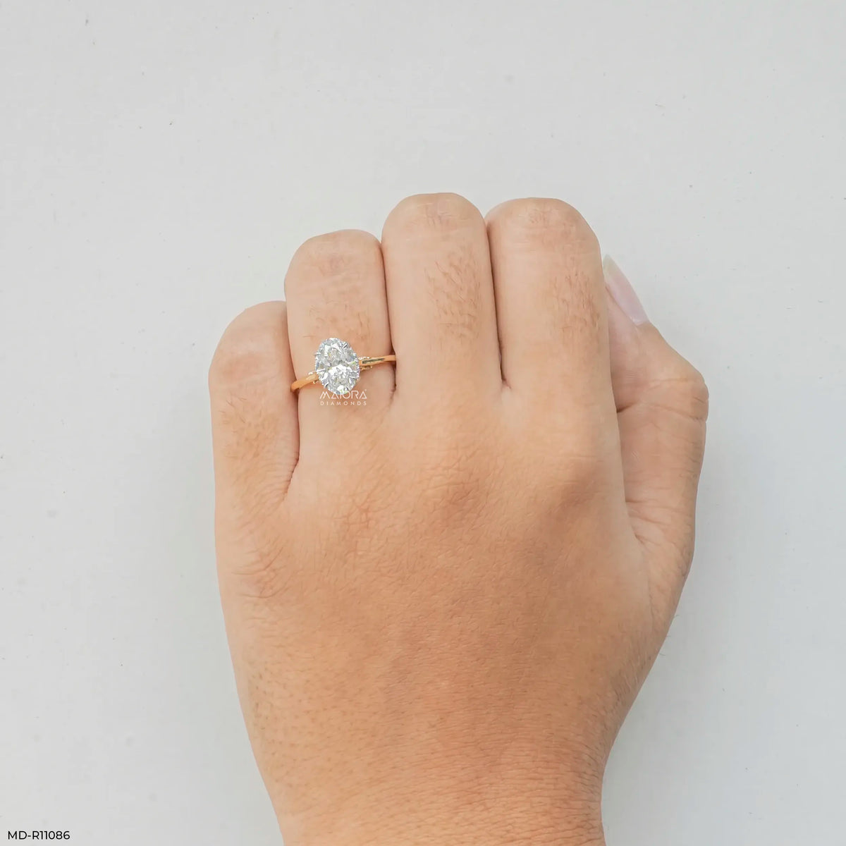 1.90 Carat Stellaris Oval Lab Diamond Solitaire Ring