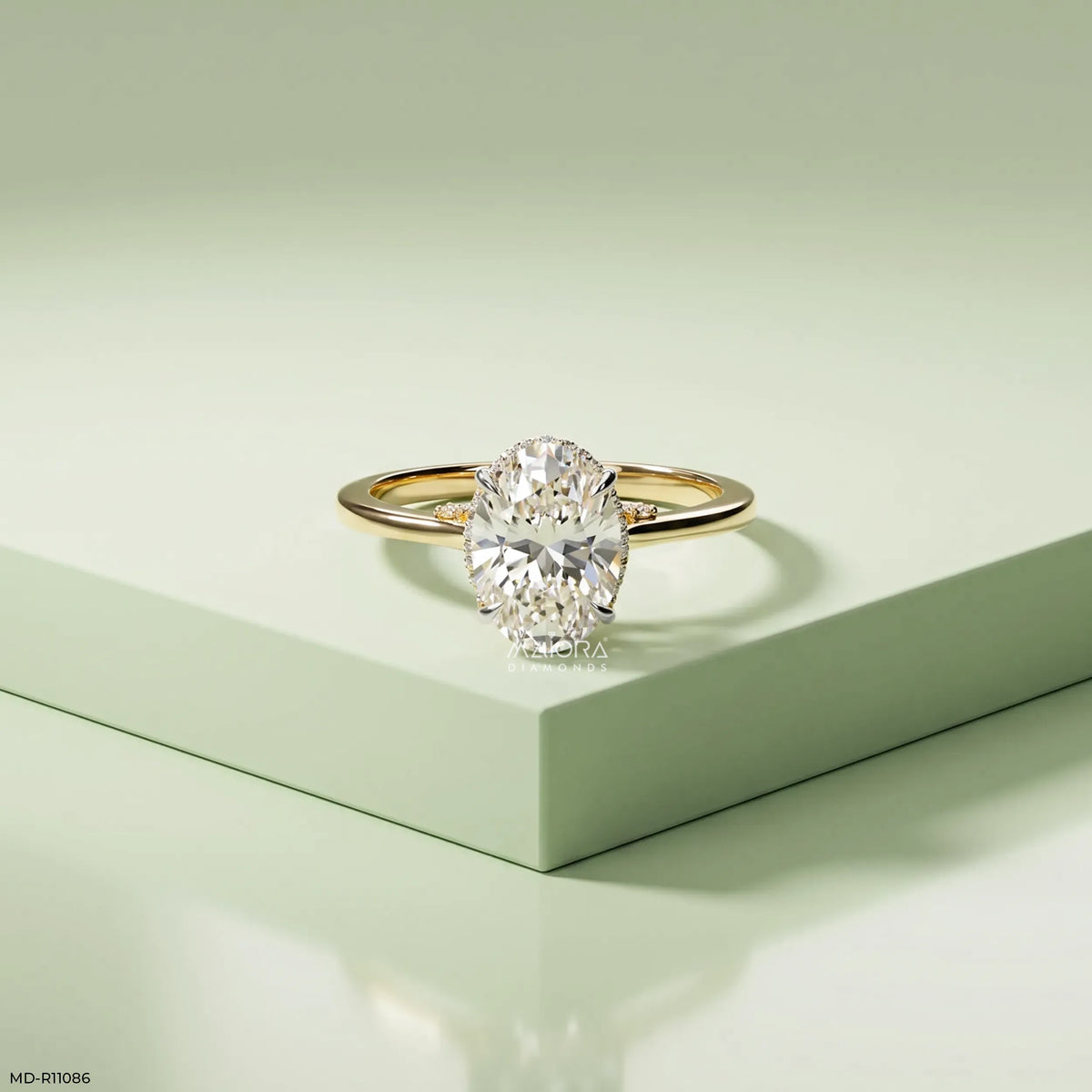 1.90 Carat Stellaris Oval Lab Diamond Solitaire Ring