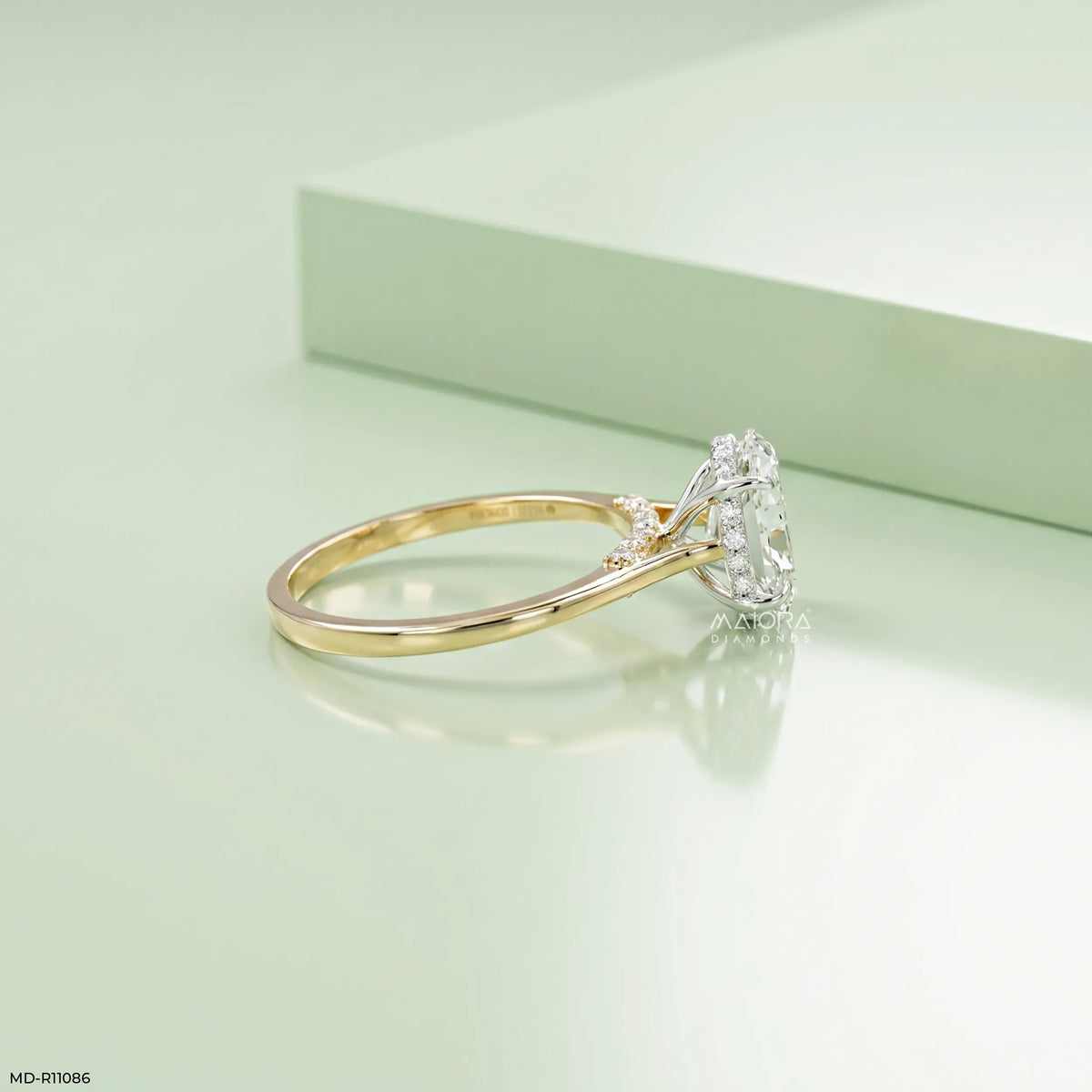 1.90 Carat Stellaris Oval Lab Diamond Solitaire Ring