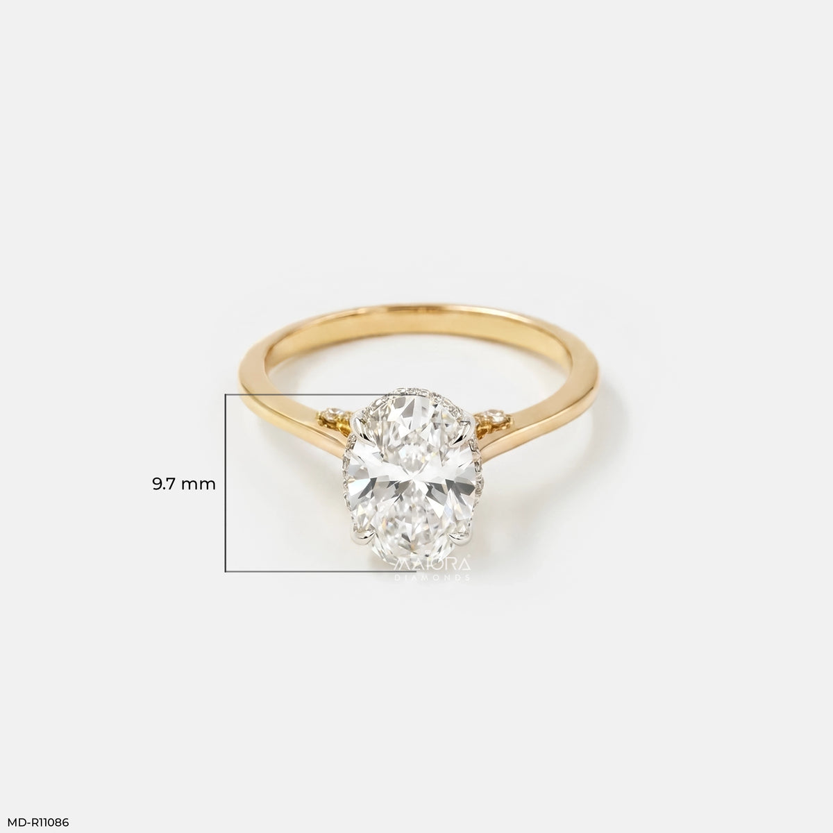 1.90 Carat Stellaris Oval Lab Diamond Solitaire Ring