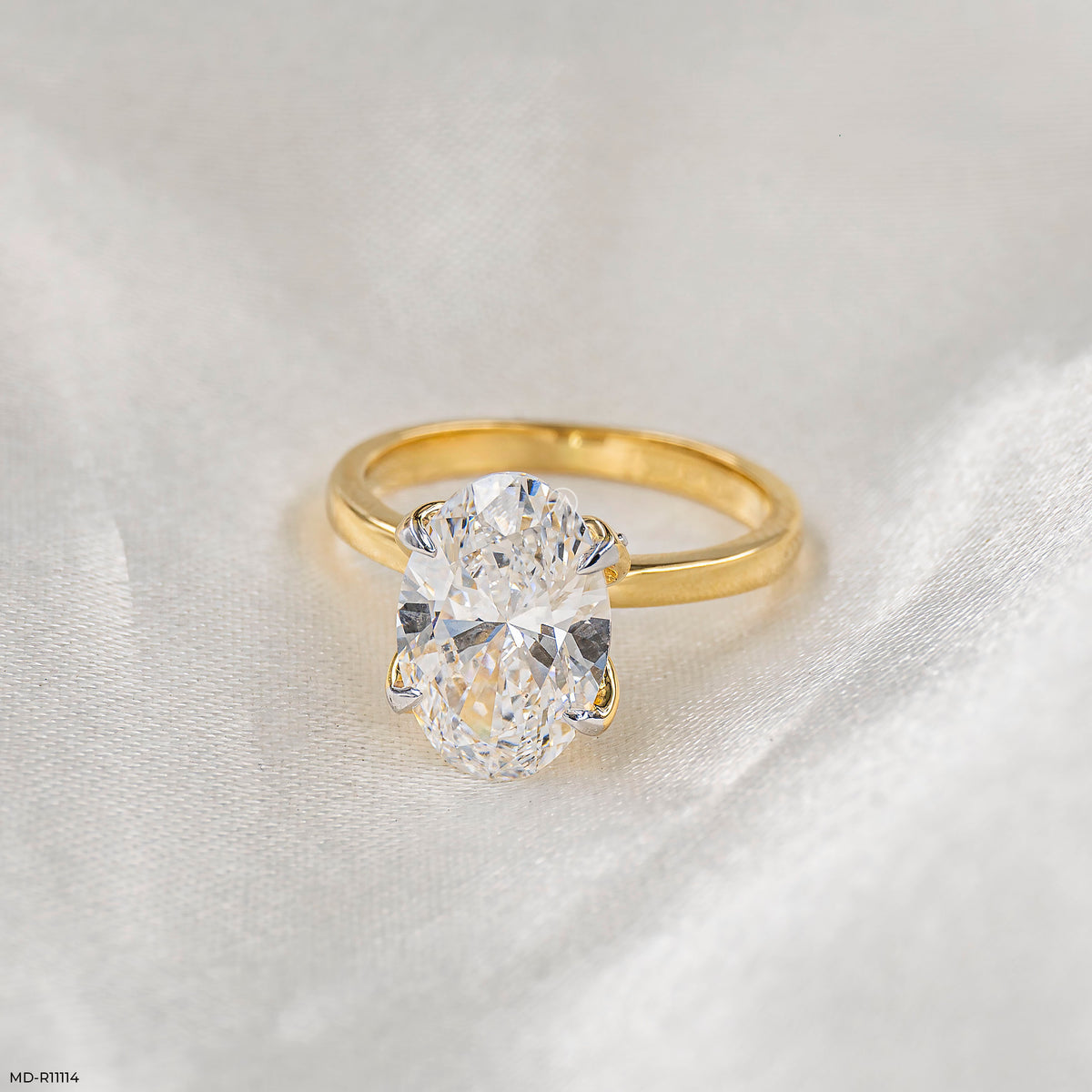 The Majestic Oval Solitaire Ring