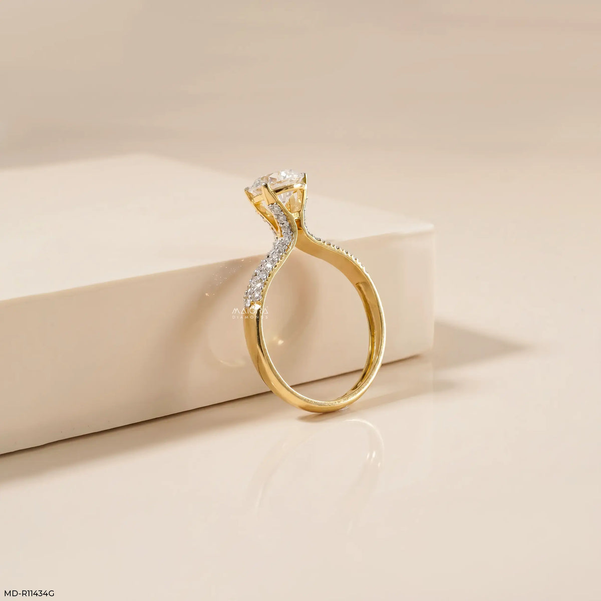 1.40 Carat Solstice Round Lab Diamond Solitaire Ring