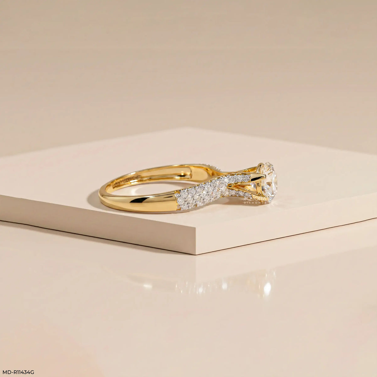 1.40 Carat Solstice Round Lab Diamond Solitaire Ring