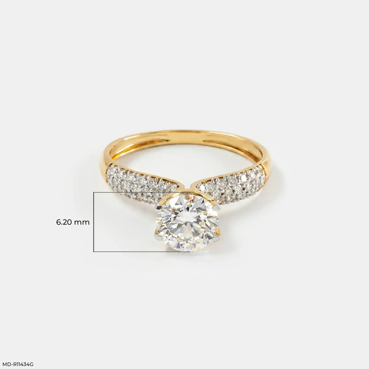 1.40 Carat Solstice Round Lab Diamond Solitaire Ring