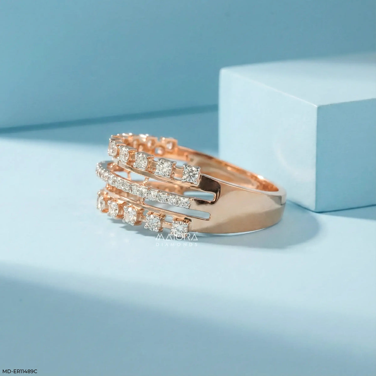 0.70 Carat Grand Architectural Ring