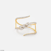 Celestial Marquise Scroll Ring