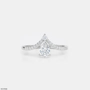 Tundra Solitaire Crown Vanki Diamond Ring