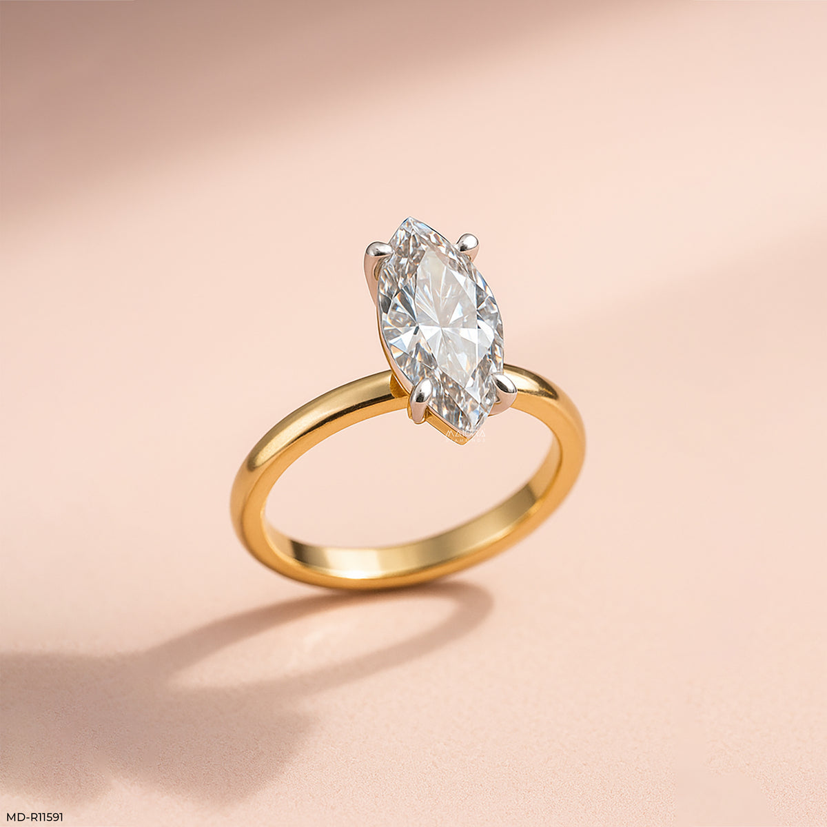 Solitaire Marquise Ring