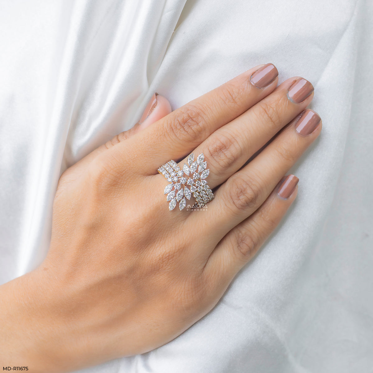 Celestial Sweep Cocktail Diamond Ring