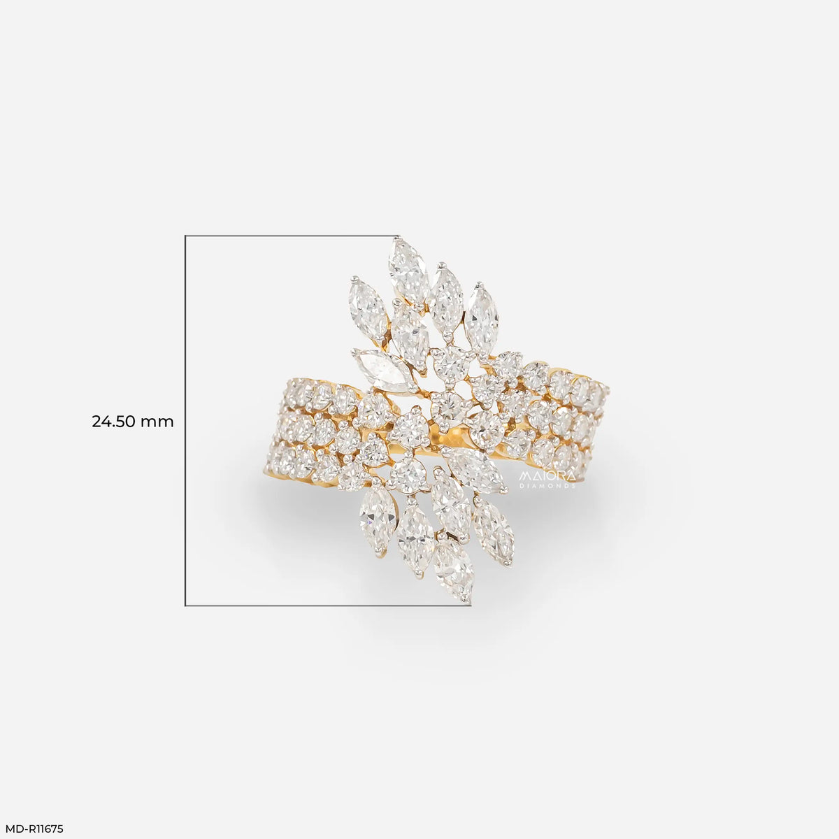Celestial Sweep Cocktail Diamond Ring