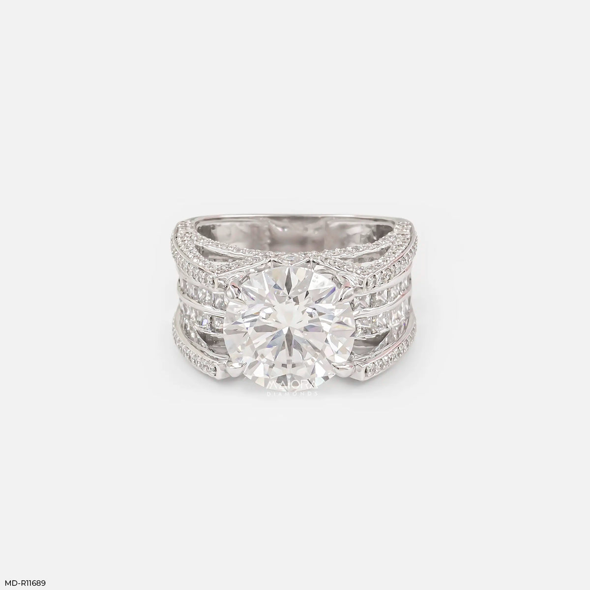 Velora Solitire Diamond Band Ring