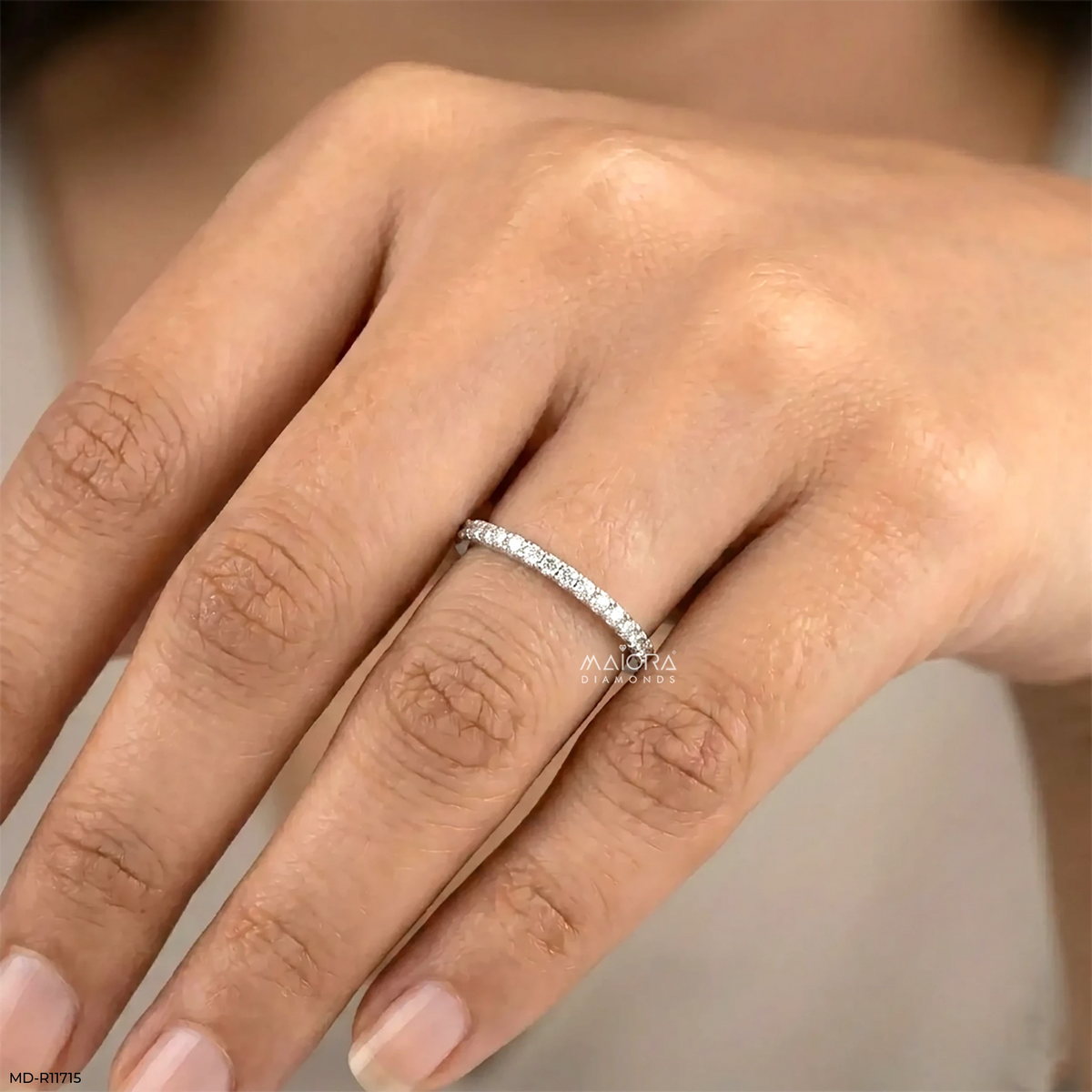 Evara Teardrop Solitaire Diamond Ring