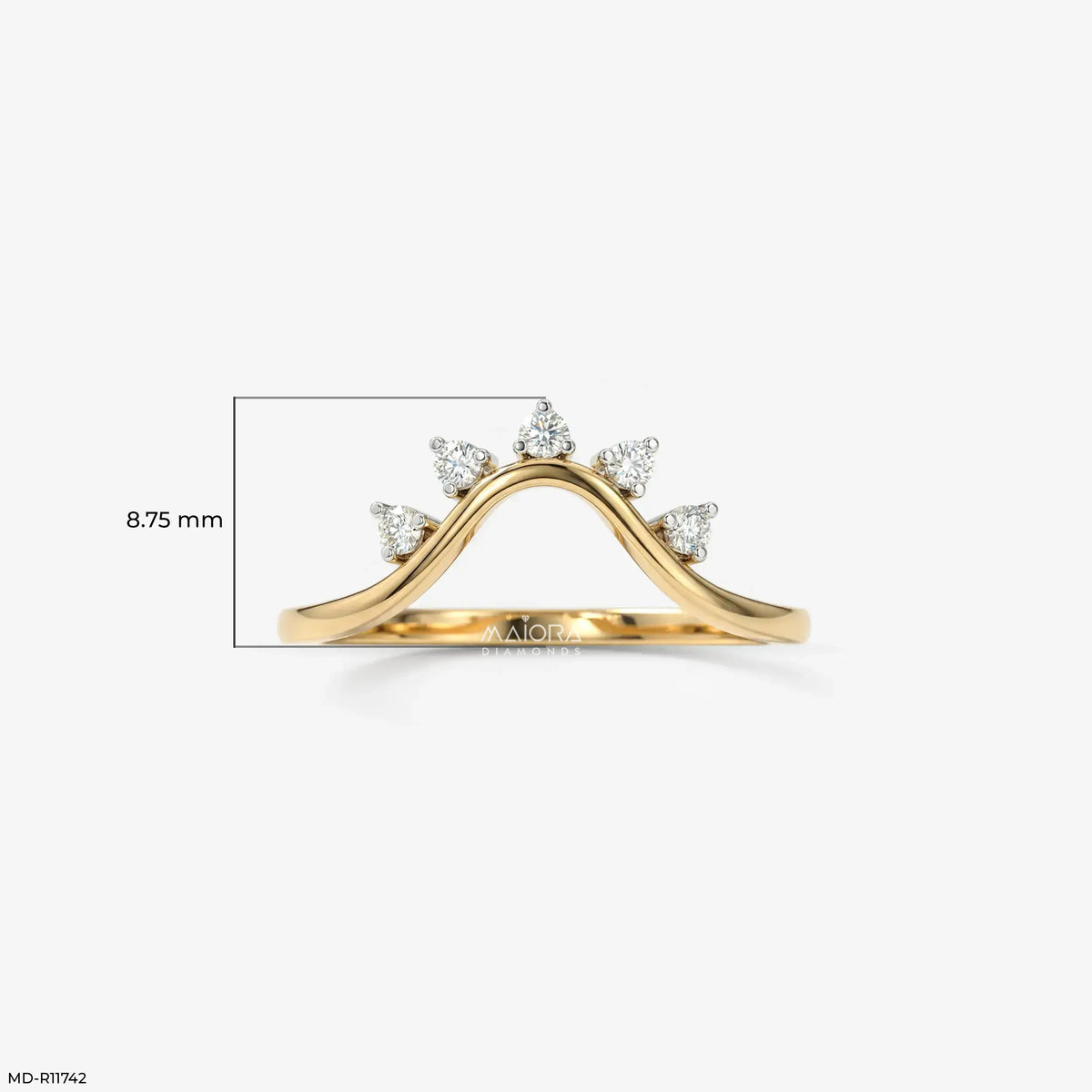 Tiara Radiance Arc Vanki Diamond Ring