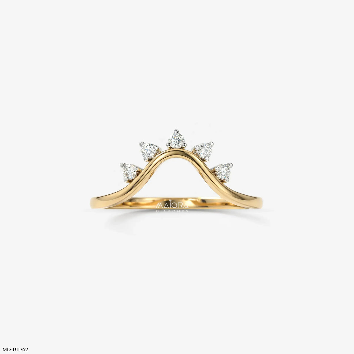 Tiara Radiance Arc Vanki Diamond Ring
