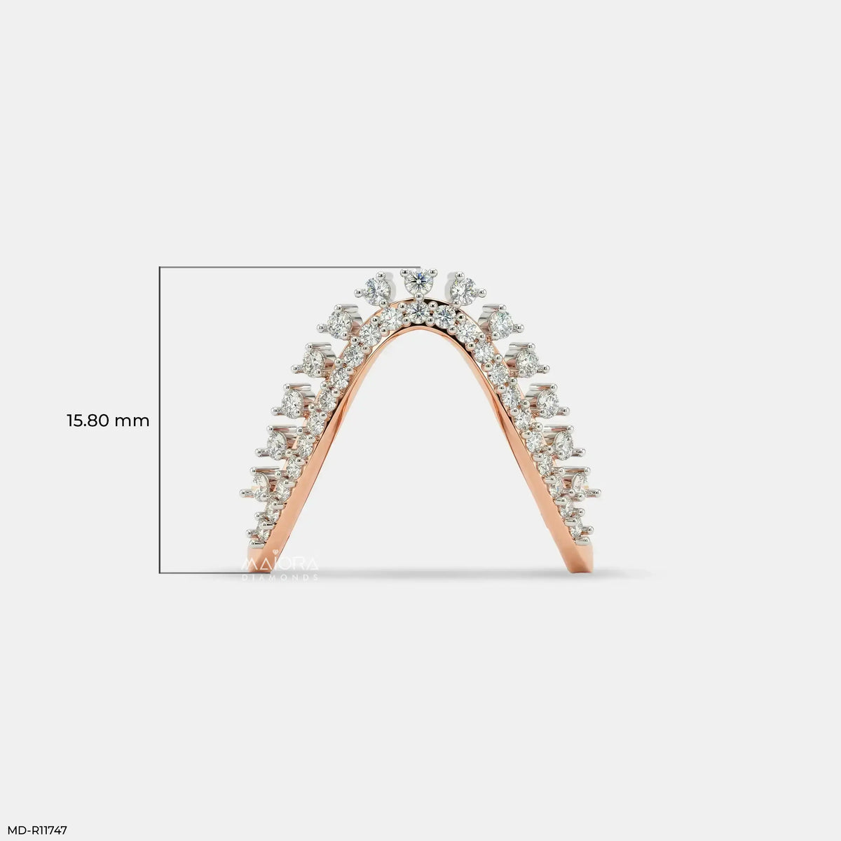 Dazzling Celestial Arc Diamond Ring