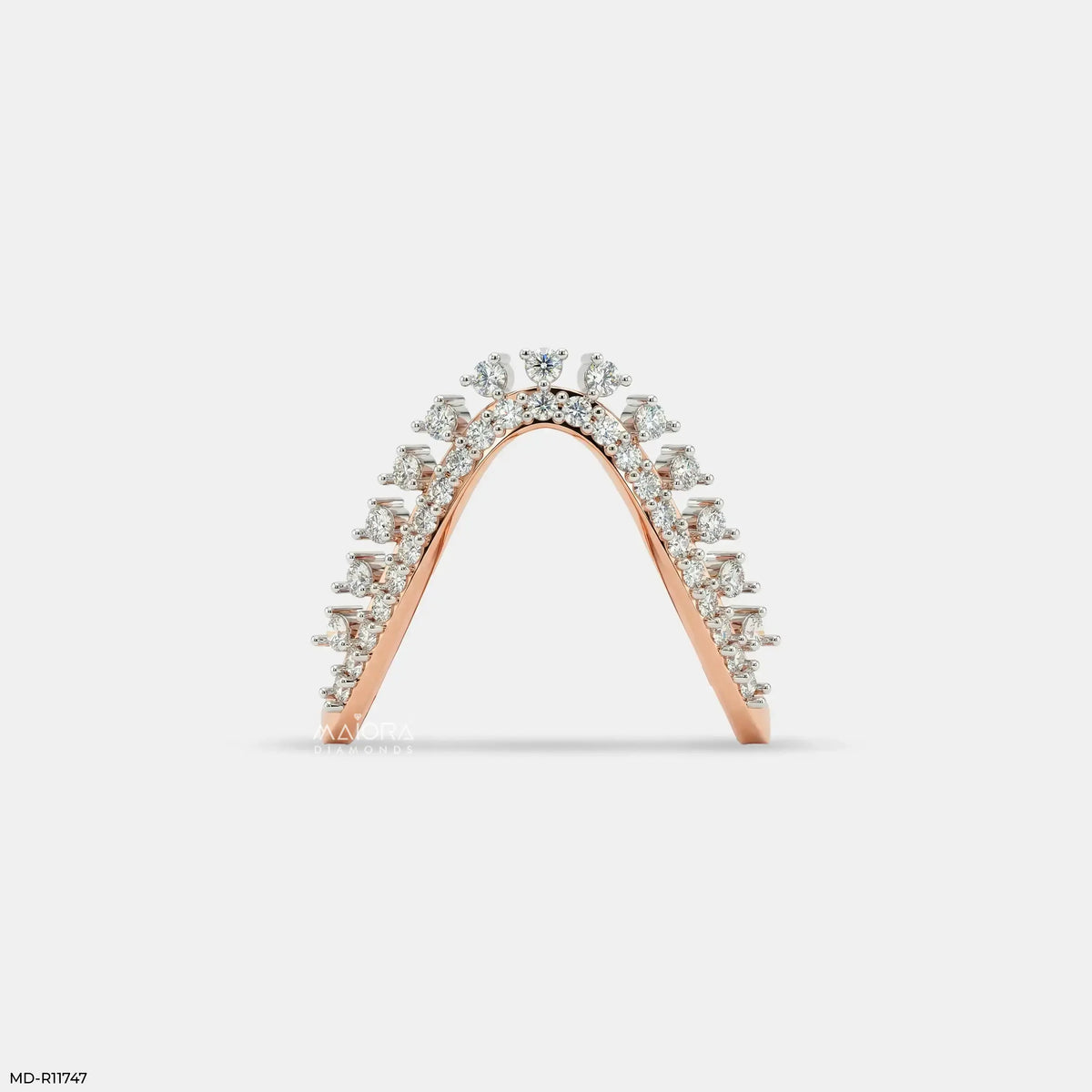 Dazzling Celestial Arc Diamond Ring