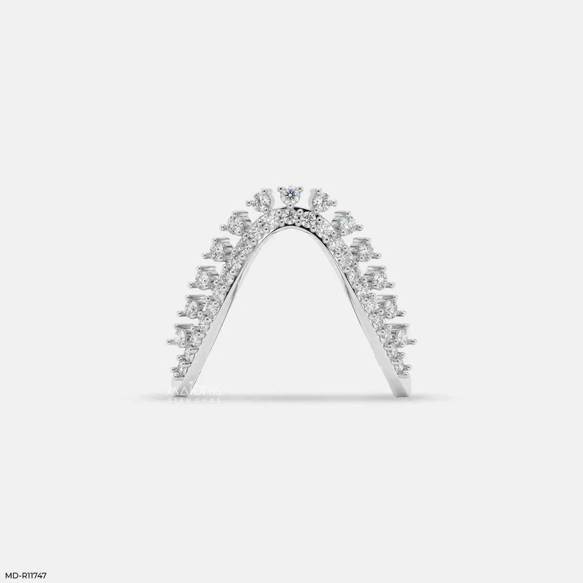 Dazzling Celestial Arc Diamond Ring