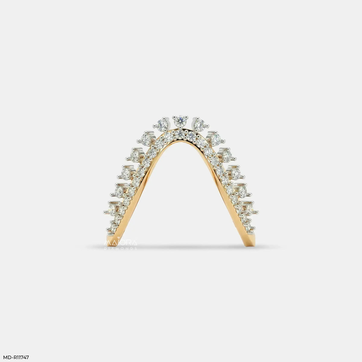 Dazzling Celestial Arc Diamond Ring