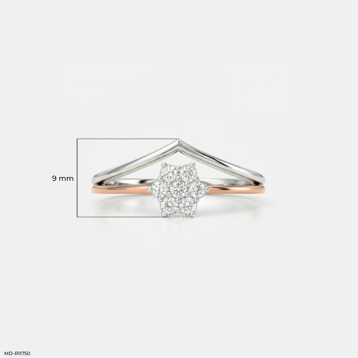 Arrow Cluster Vanki Diamond Ring