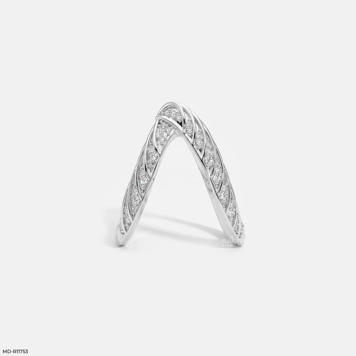Crossover Cells Pave Vanki Diamond Ring