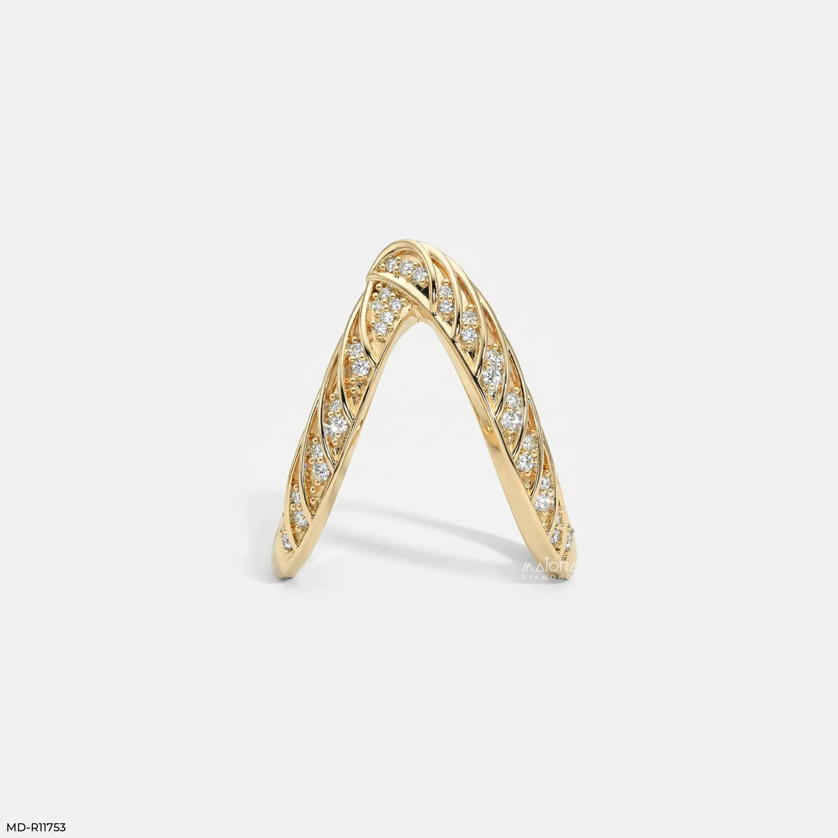 Crossover Cells Pave Vanki Diamond Ring