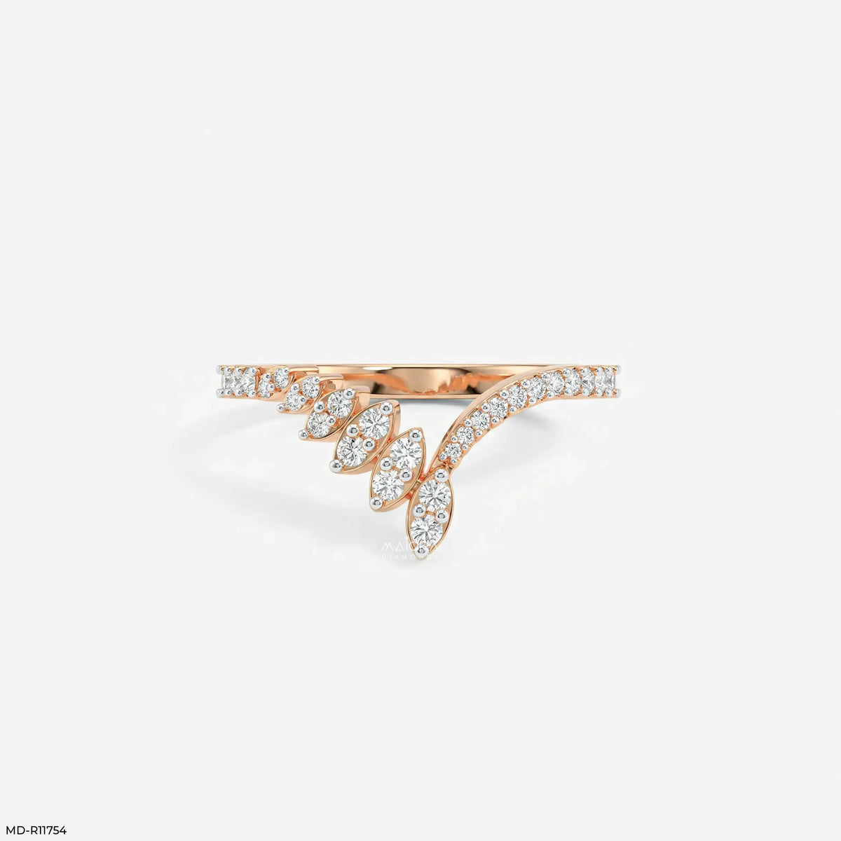 Glacier Fusion Fern Vanki Diamond Ring