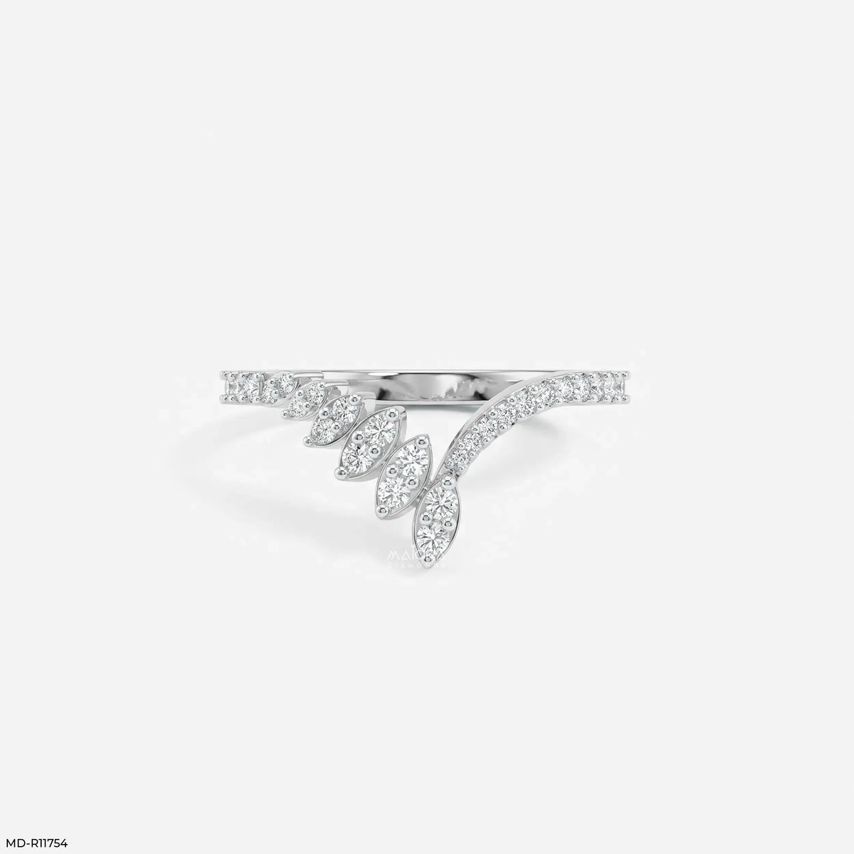 Glacier Fusion Fern Vanki Diamond Ring