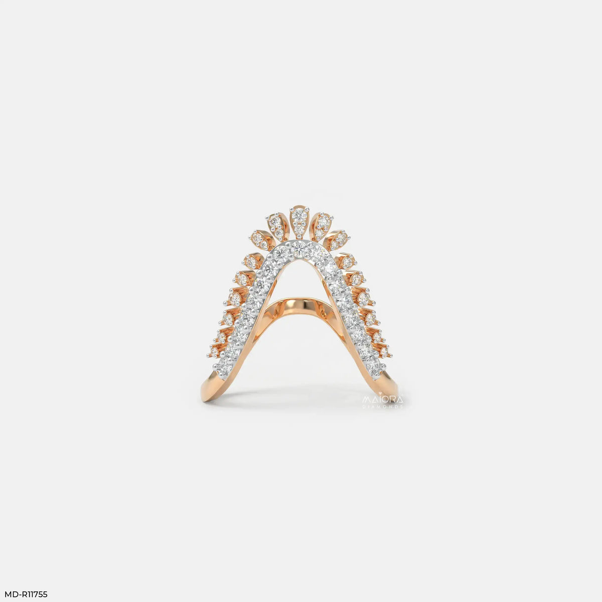 Dual Tone Phoenix Vanki Diamond Ring