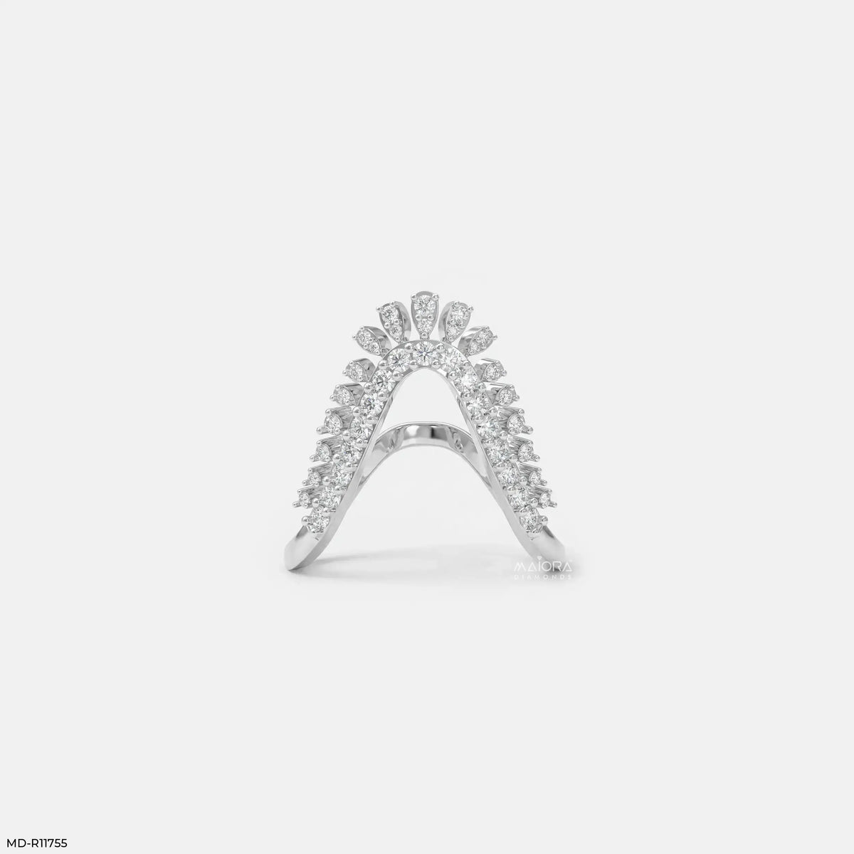 Dual Tone Phoenix Vanki Diamond Ring