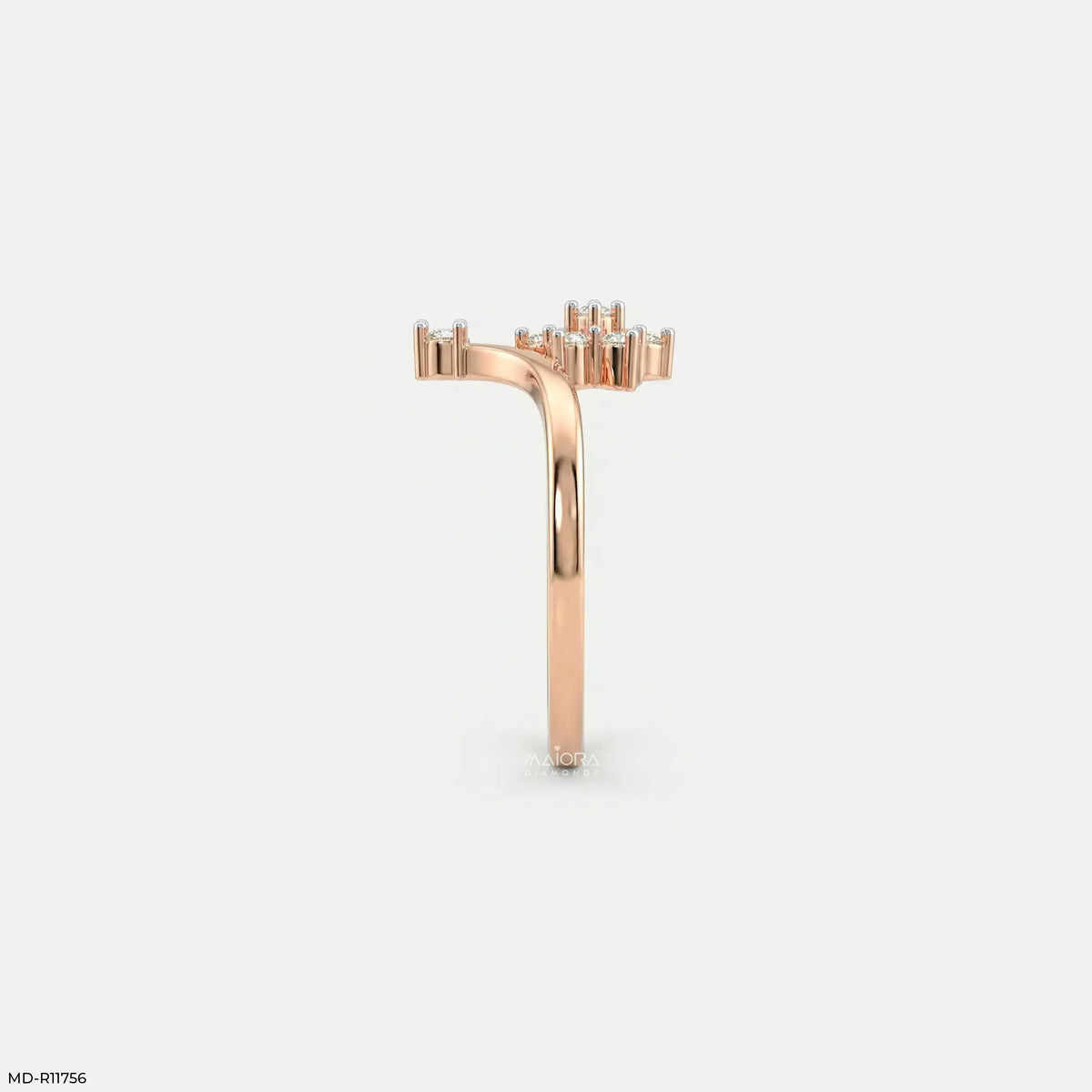 Shining V Flora Vanki Diamond Ring