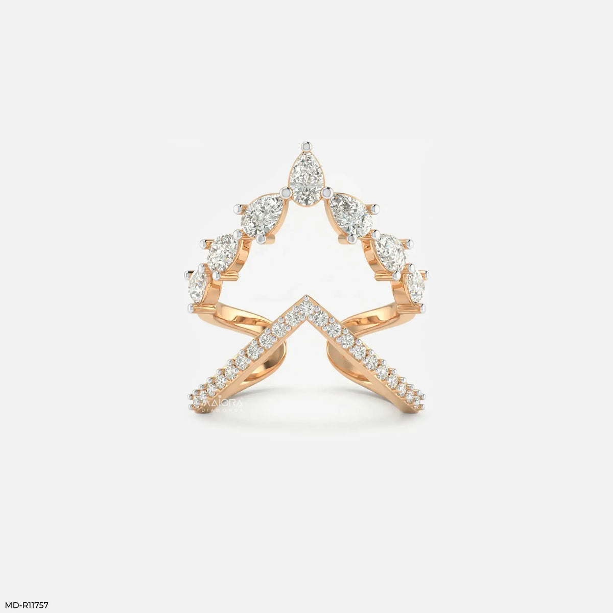 Divergent Liner Vanki Diamond Ring