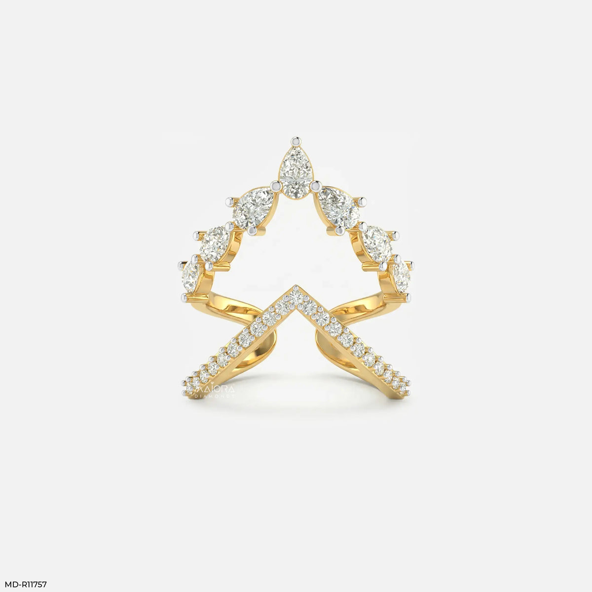 Divergent Liner Vanki Diamond Ring