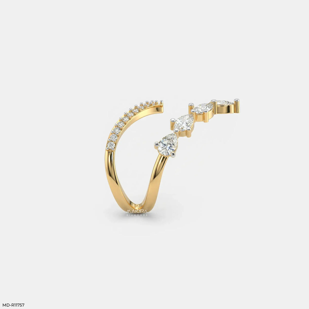 Divergent Liner Vanki Diamond Ring