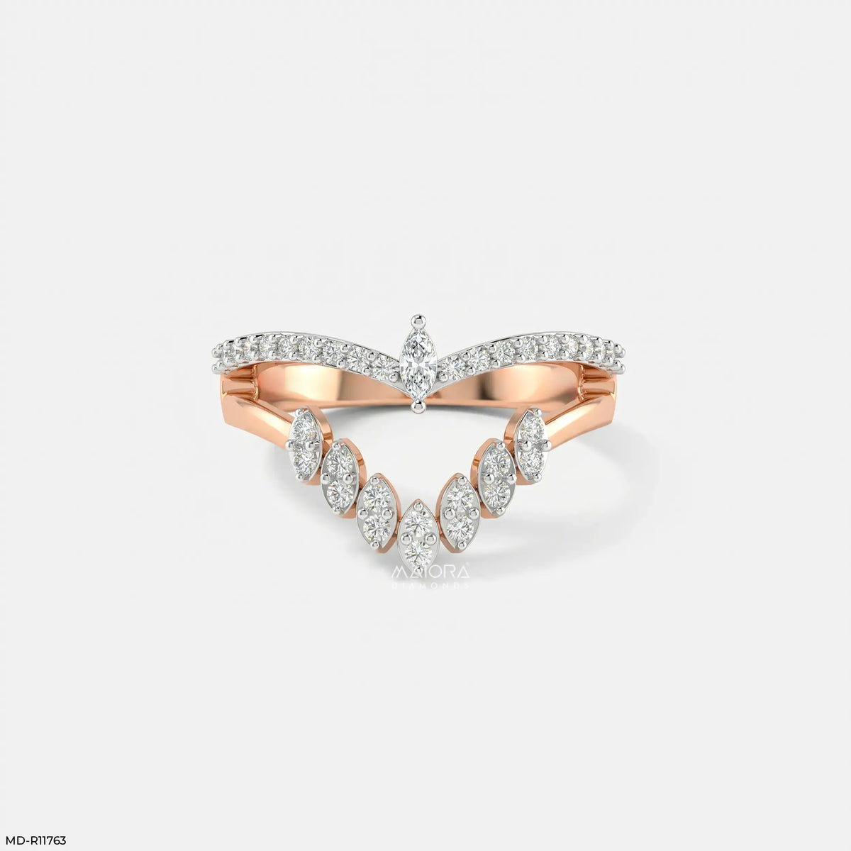 Lunar Modular Arc Vanki Diamond Ring