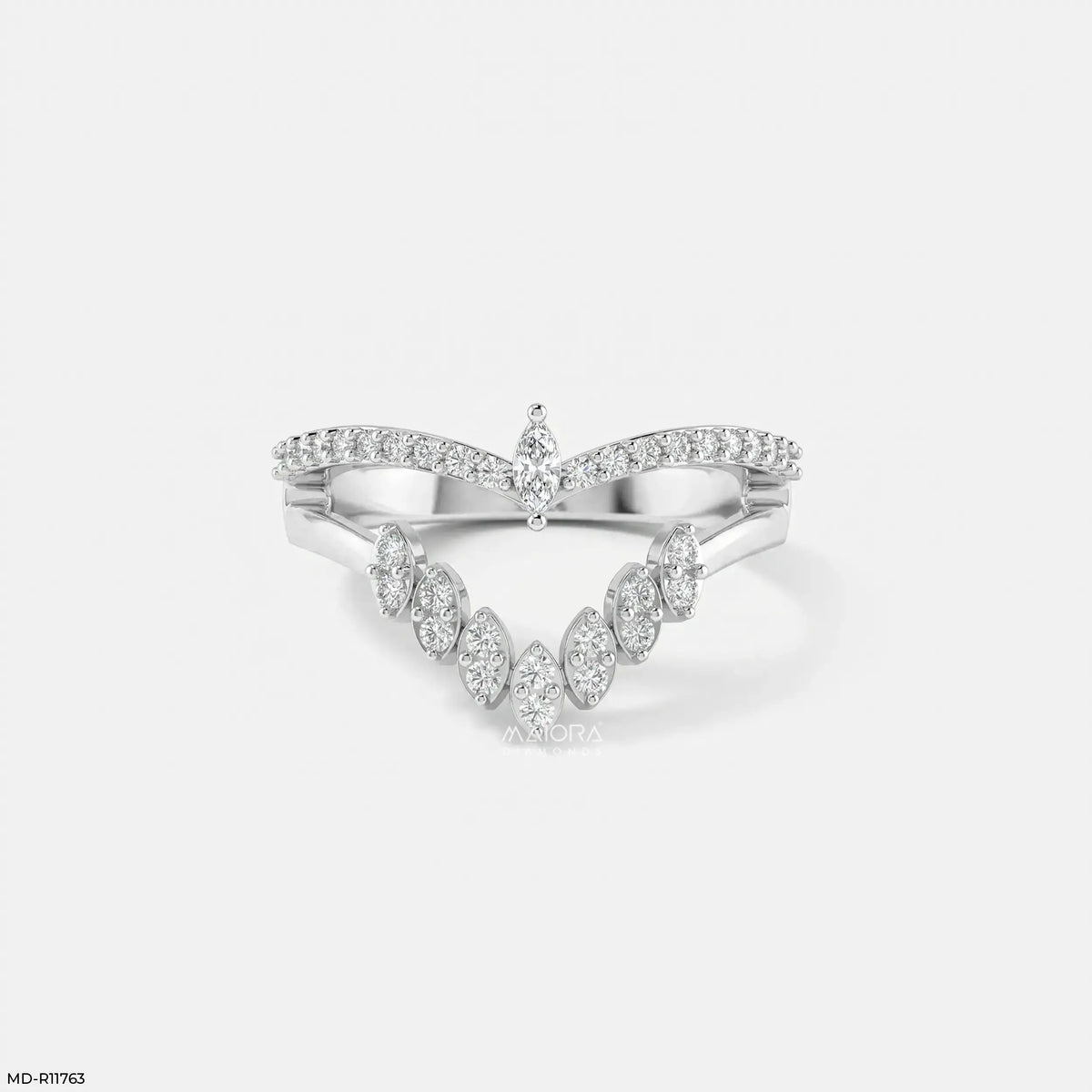 Lunar Modular Arc Vanki Diamond Ring