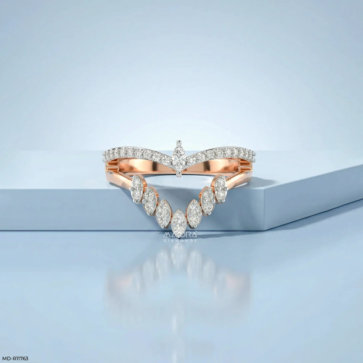 Lunar Modular Arc Vanki Diamond Ring
