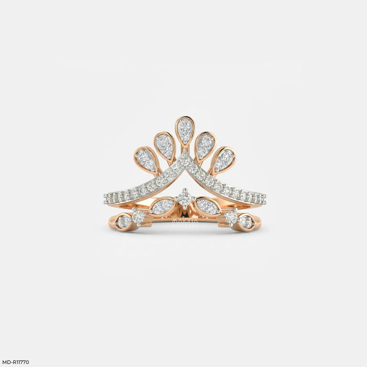 Velora Shine Curve Vanki Diamond Ring