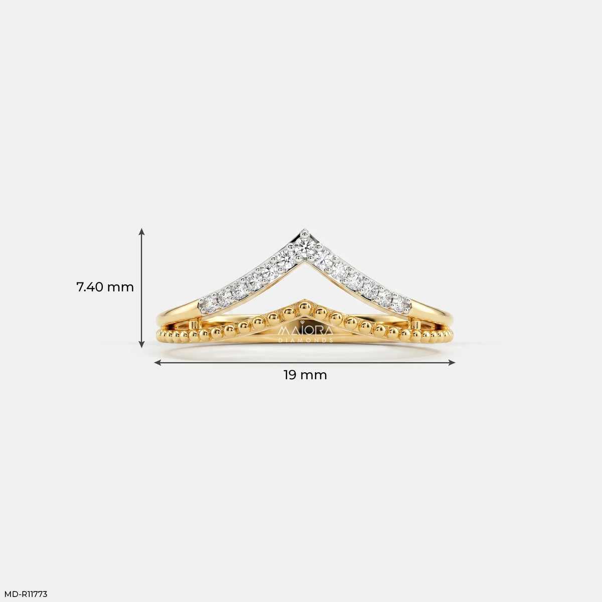 Doublet Aero Arc Vanki Diamond Ring