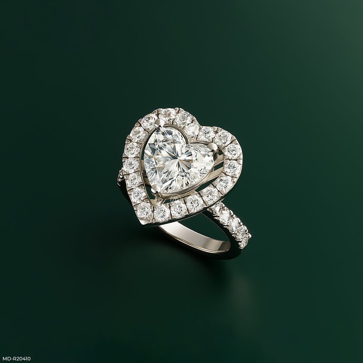 5 Carat Halo Heart Diamond Ring
