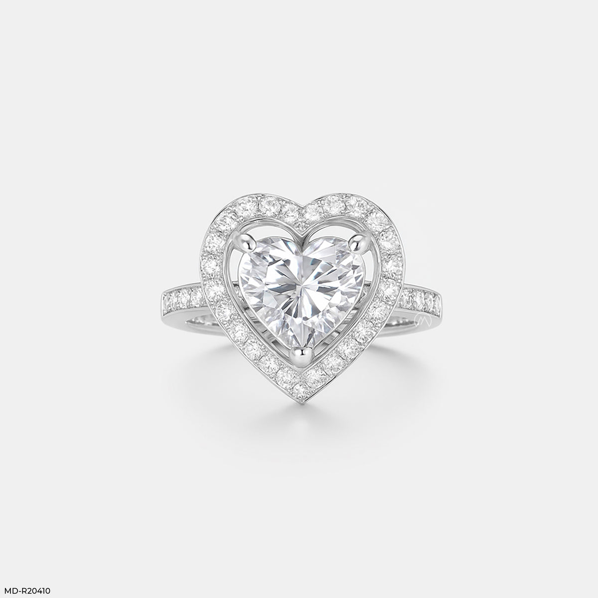 5 Carat Halo Heart Diamond Ring