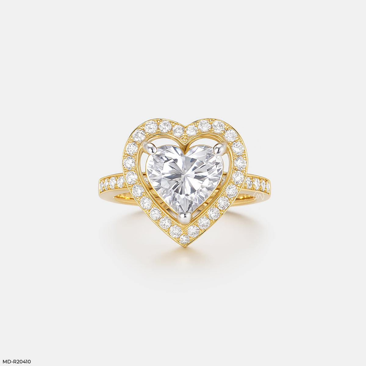 5 Carat Halo Heart Diamond Ring