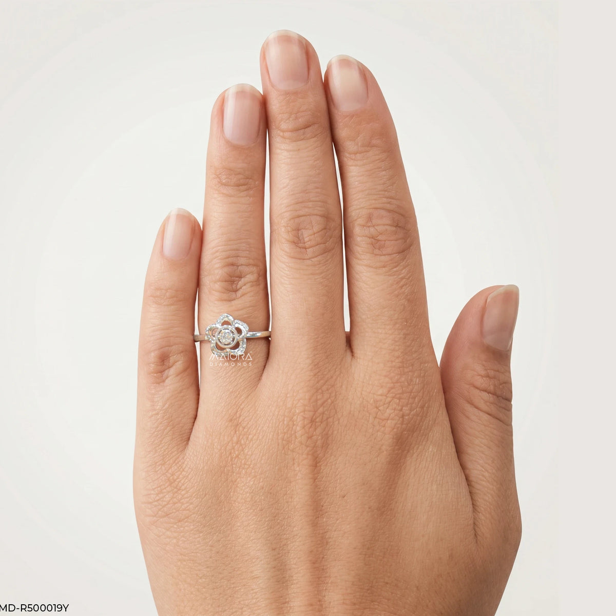 Winter Flower Diamond Ring