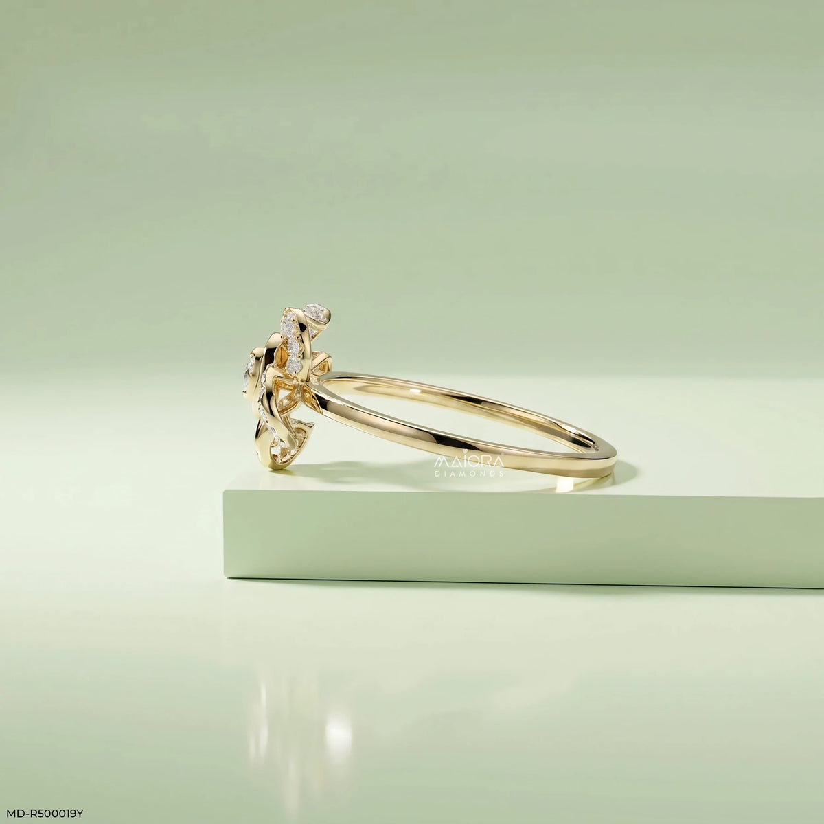 Winter Flower Diamond Ring