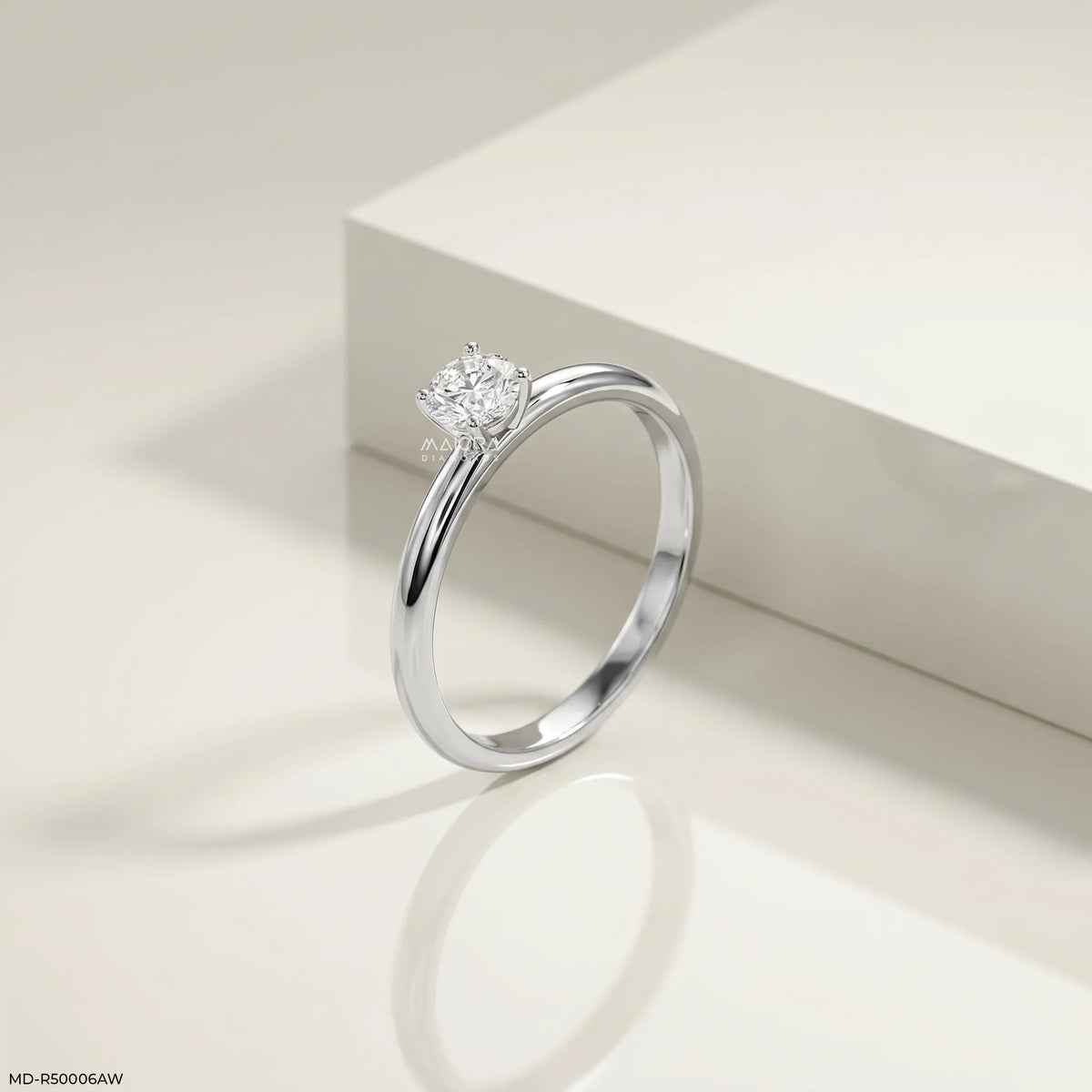 Solo Round Diamond Ring